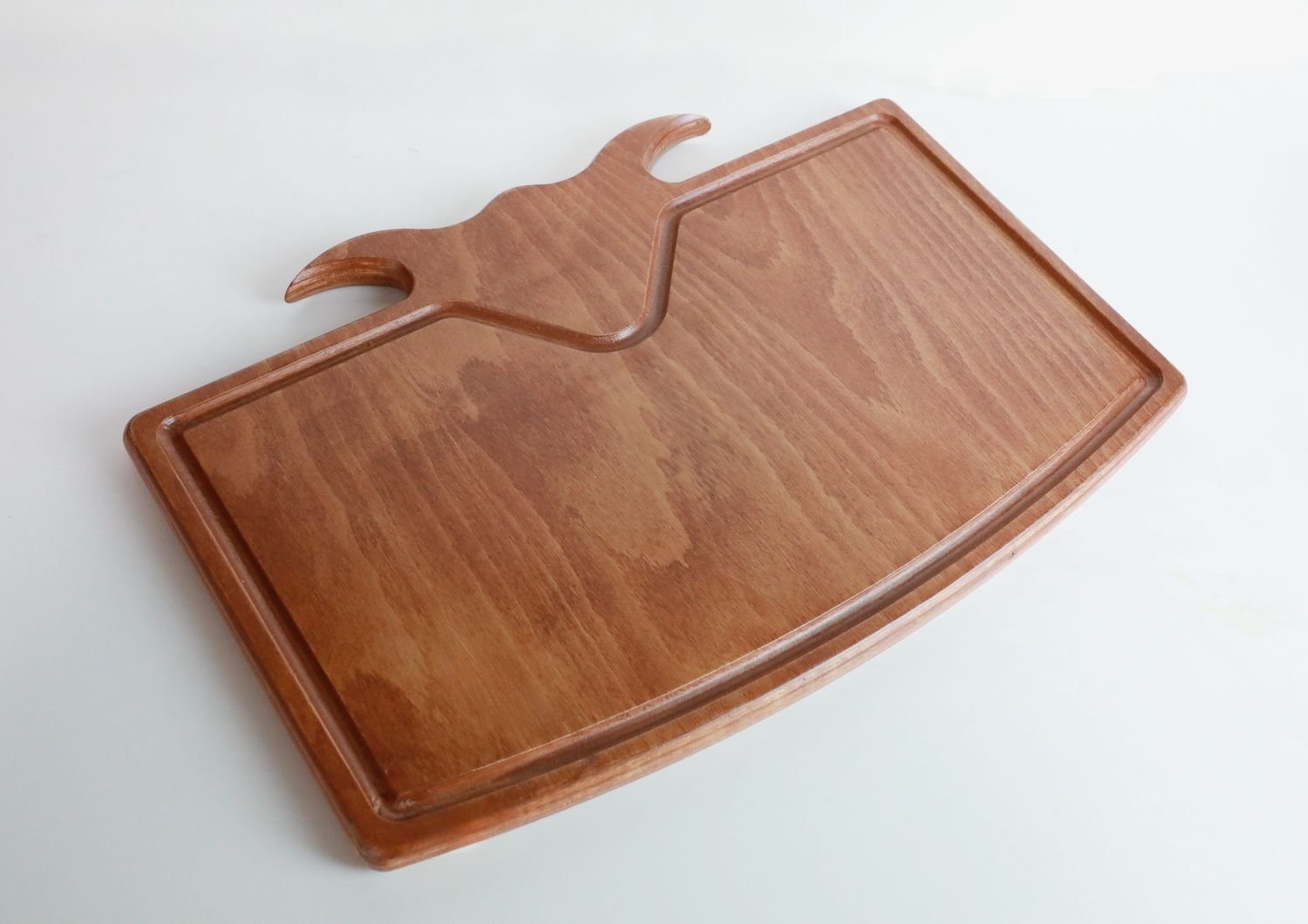 Öküz Başı Steak Sunum Kesme Tahtası Ahşap