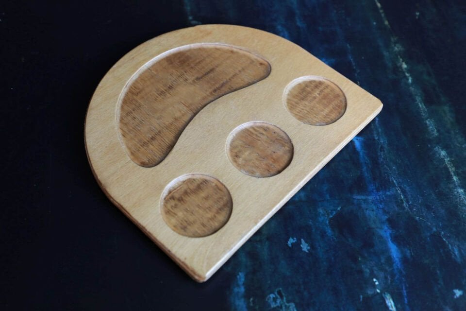 Sahan Altı Sosluklu  Ahşap Sunum