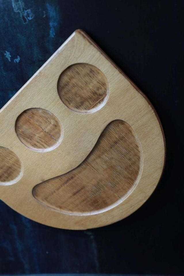 Sahan Altı Sosluklu  Ahşap Sunum