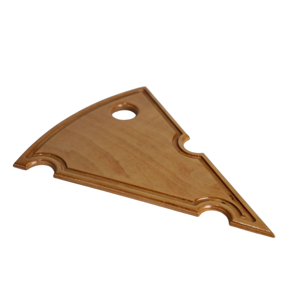 Peynir Dilimi Steak Sunum Kesme Tahtası Ahşap
