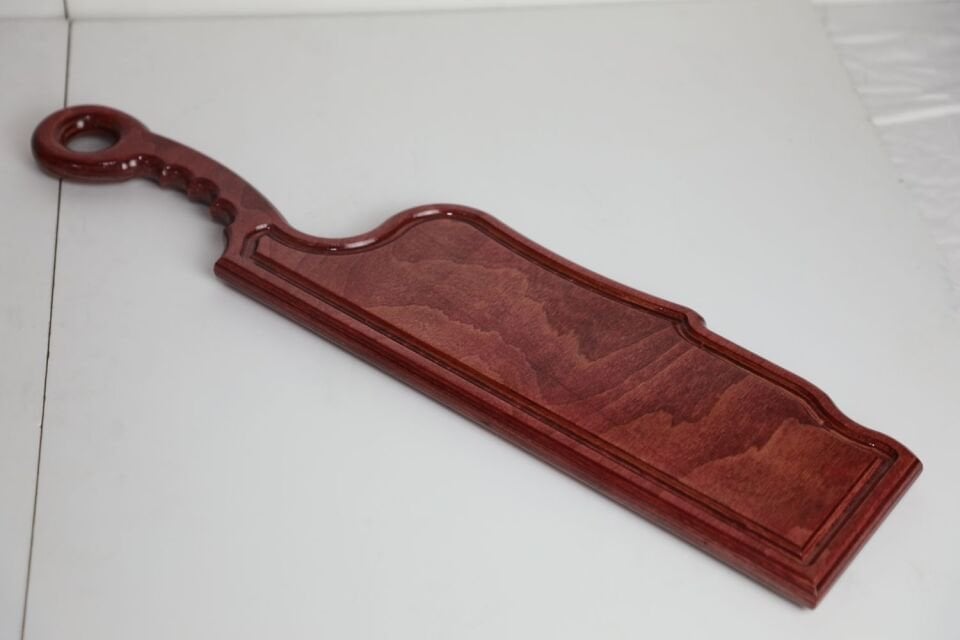 Satır Steak Sunum Kulplu Kesme Tahtası Ahşap