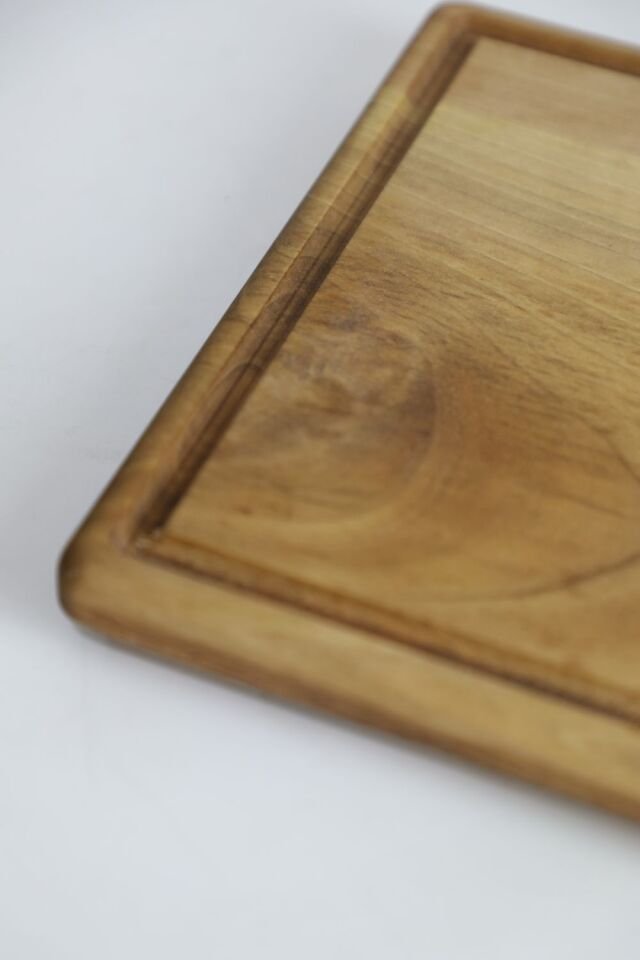 Dikdörtgen Steak Kesme Tahtası Ahşap (Ceviz Ağacı)