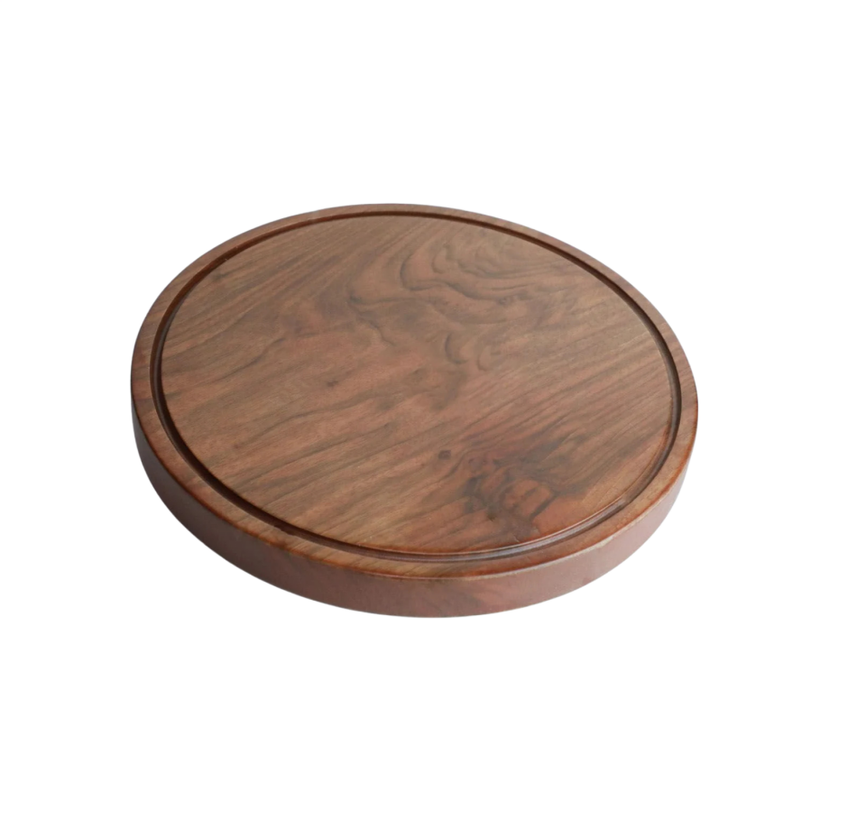 Yuvarlak Steak Sunum Kesme Tahtası Ahşap