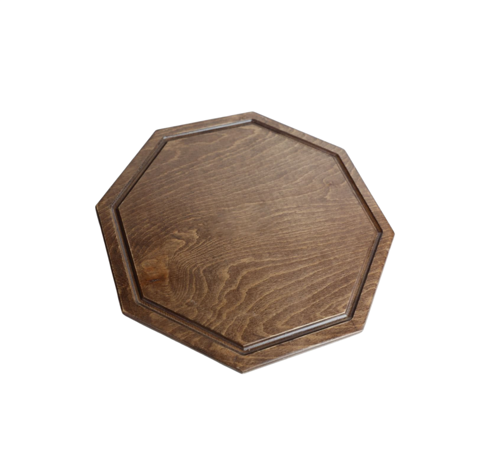 Altıgen Tasarımlı Steak Sunum Kesme Tahtası Sunum