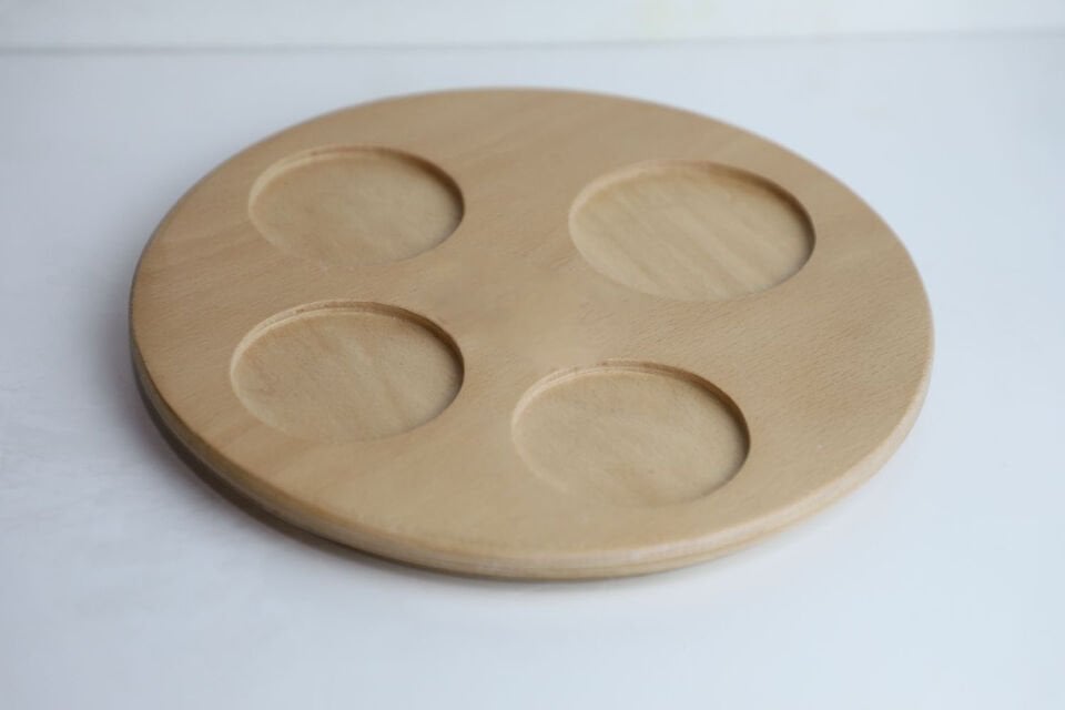 Yuvarlak Viski Sunum Tahtası