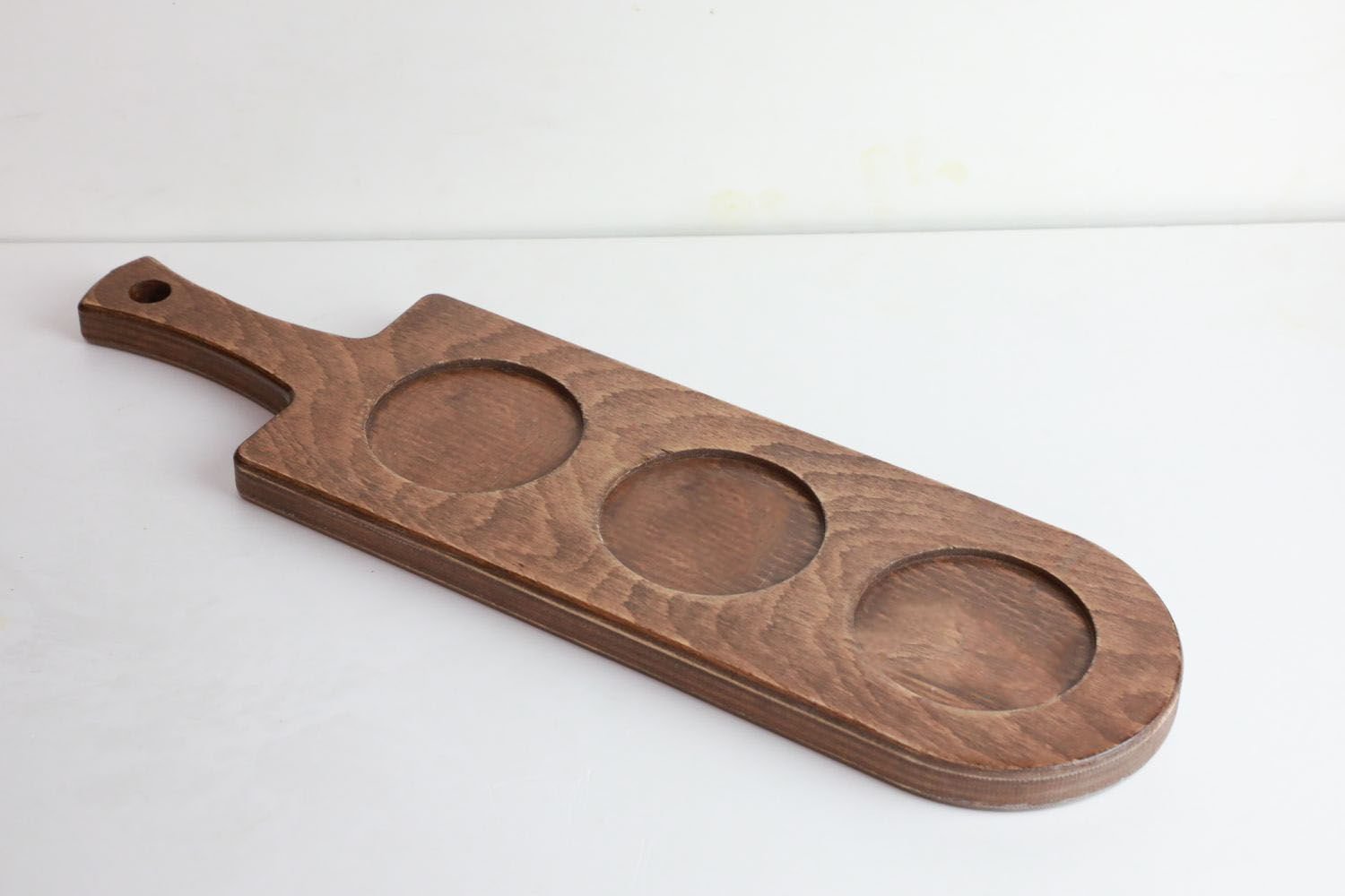 3 Gözlü Kulplu Sosluk Sunum Tahtası