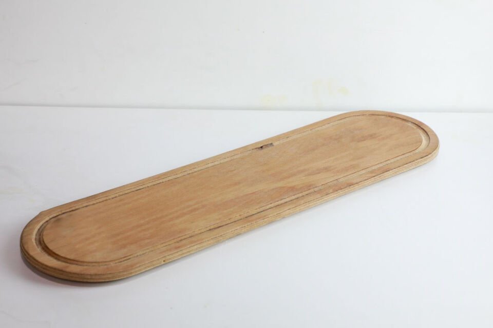 Teak Yağlı Kanallı Steak Pide Sunum Tahtası