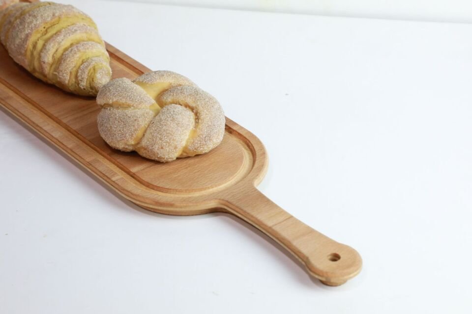 Kulplu Kanallı Steak Pide Sunum Tahtası