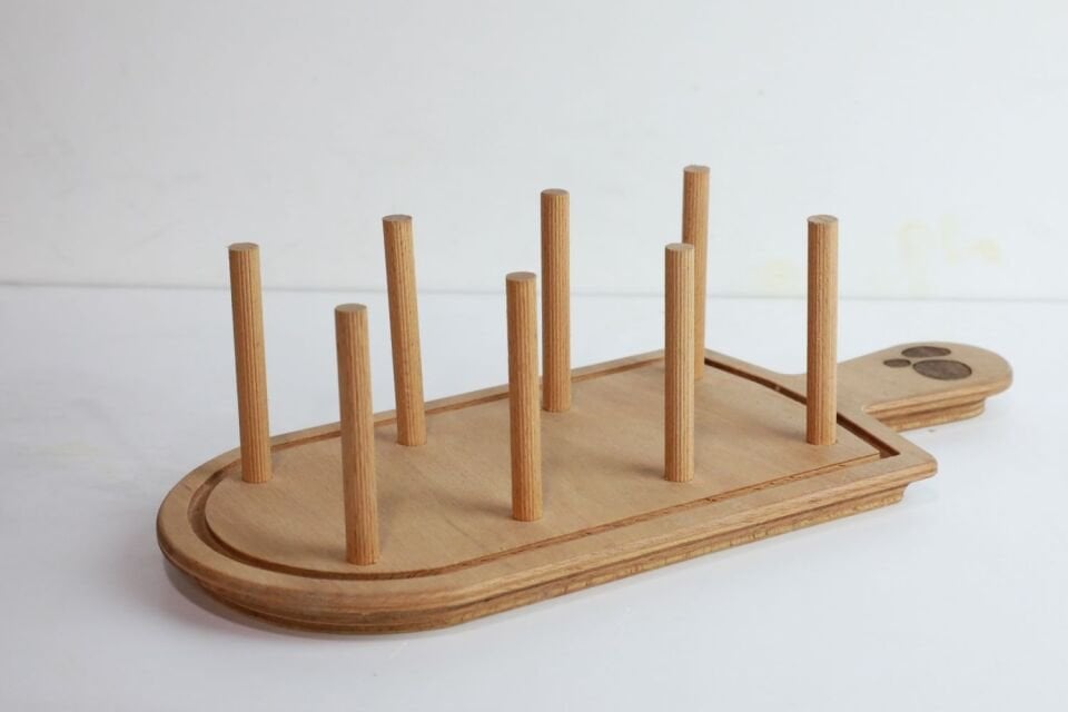 3 Yuvalı Taco Sunum Standı Chef Tahtası