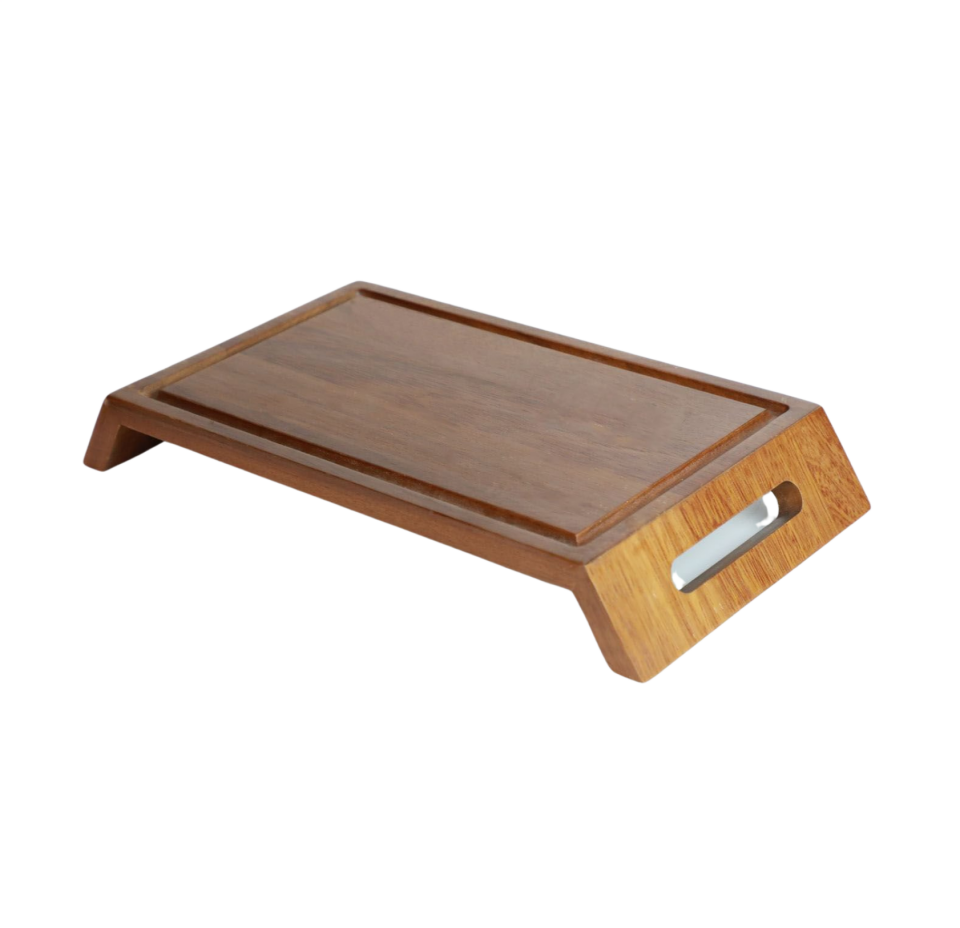 Açılı Ayaklı Kulp Yuvalı Steak Sunum 22X43 H:6 CM