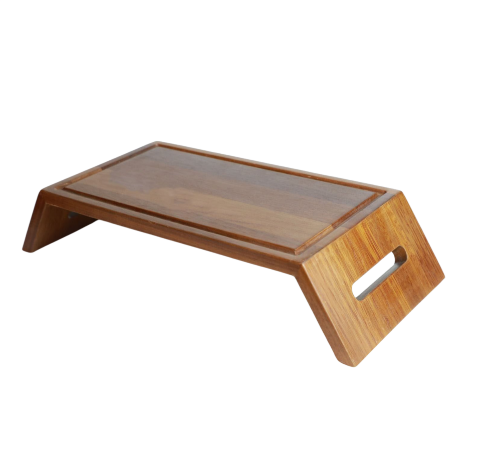 Açılı Ayaklı Kulp Yuvalı Steak Sunum 22X44 H:10 CM