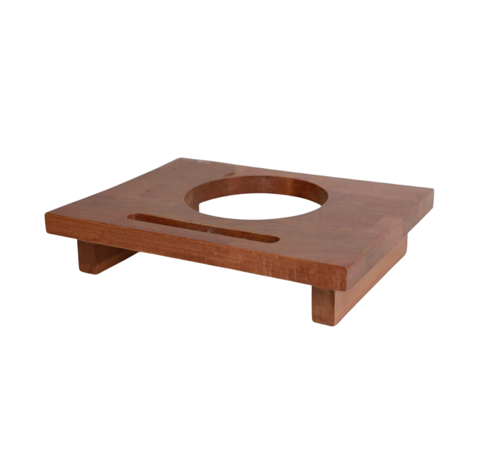 Kayın Masiften Lava Sunum Tahtası Döküm Altlığı