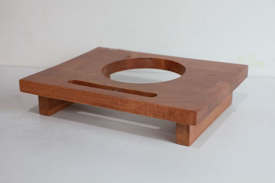 Kayın Masiften Lava Sunum Tahtası Döküm Altlığı