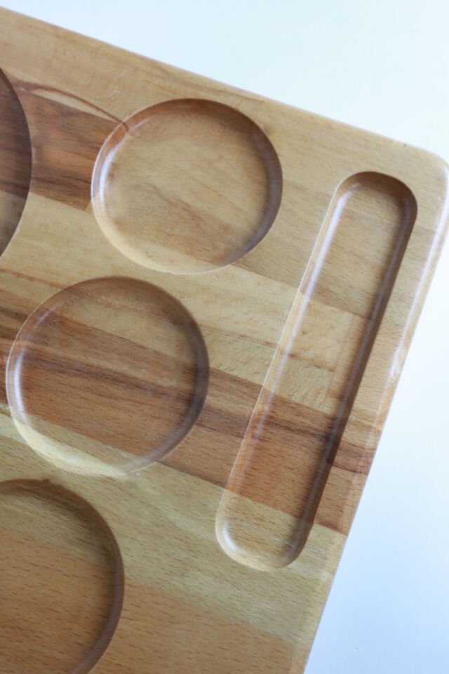 Kettle Sunum Tahtası Kayın Masiften