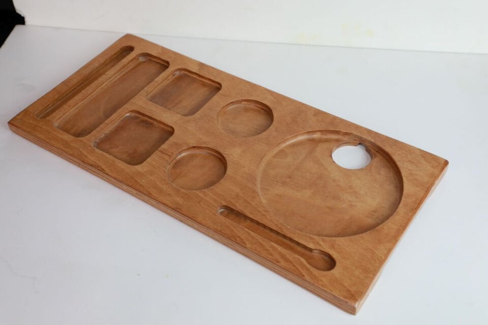 Kayın Kontra Kettle Sunum Tahtası