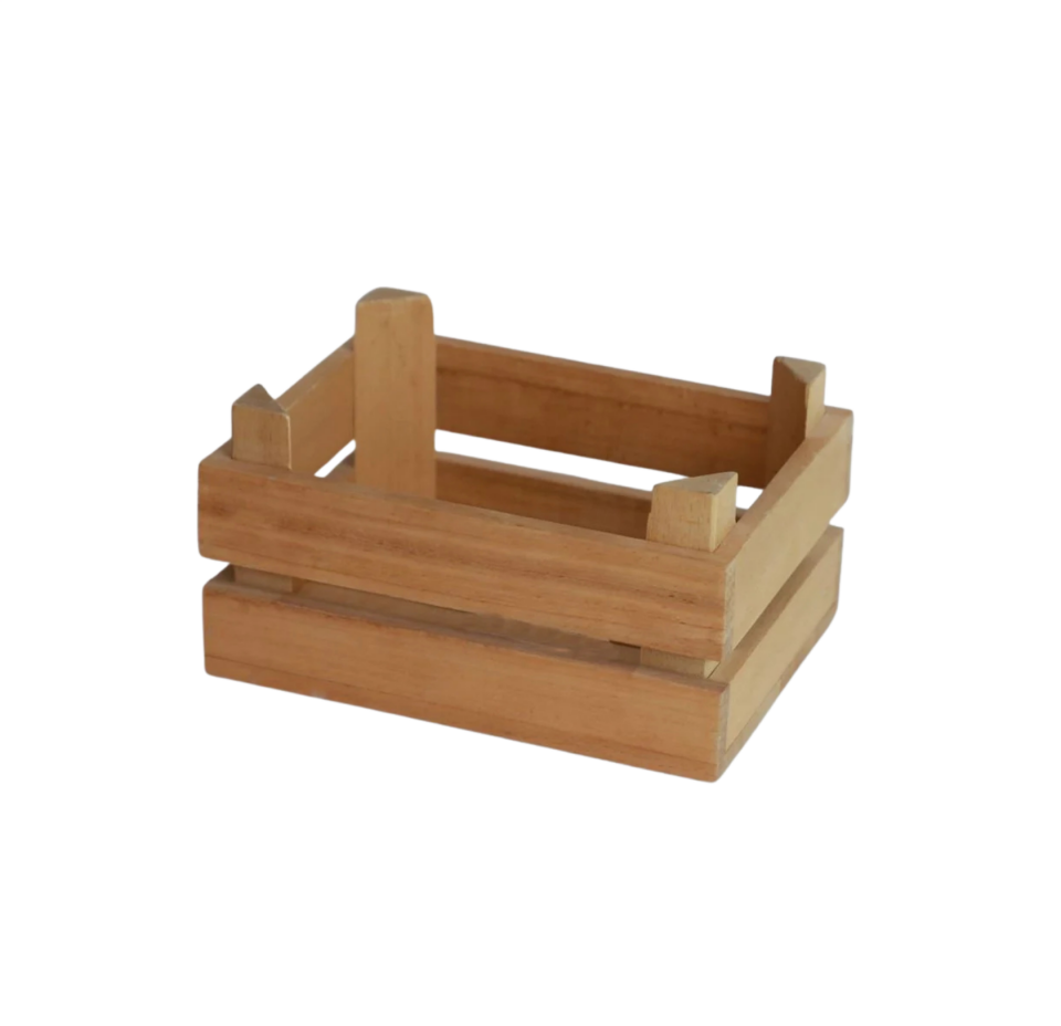 Tik Yağlı Yarıklı Ahşap Sunum Kasası