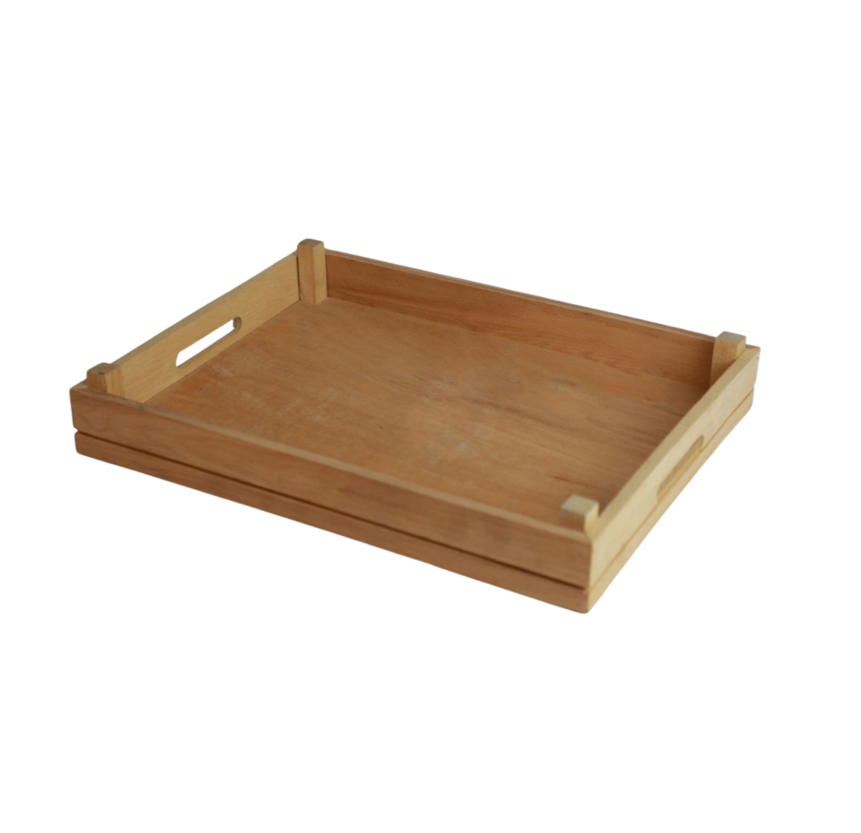 Çizik Desenli Ahşap Sunum Kasası