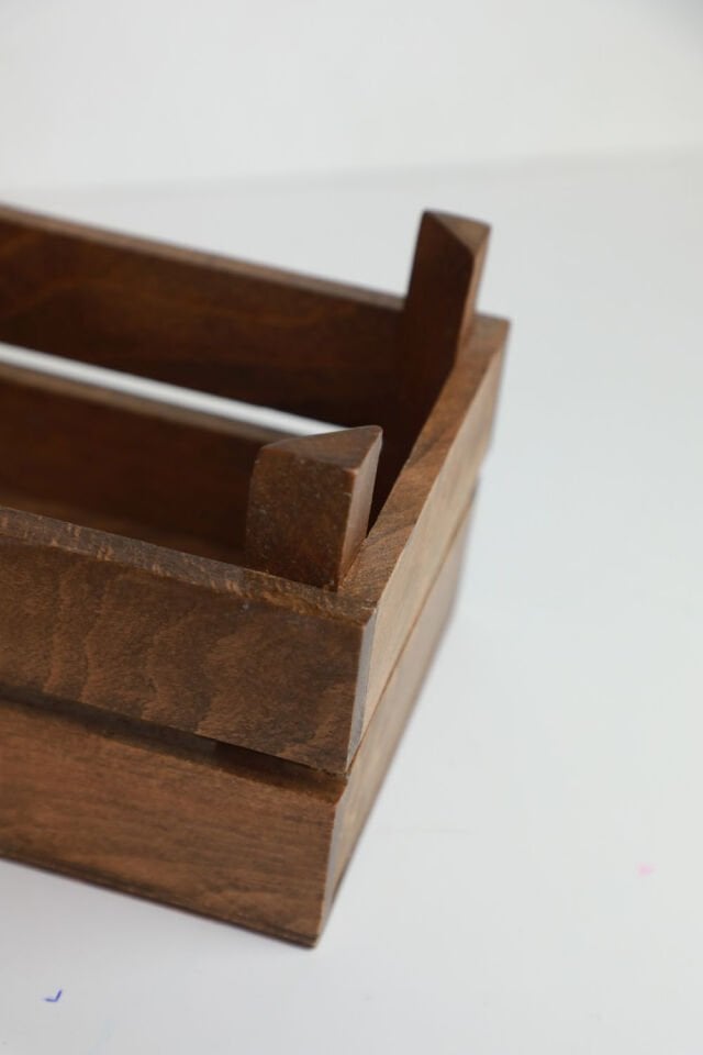 Ceviz Renkli Ahşap Sunum Kasası