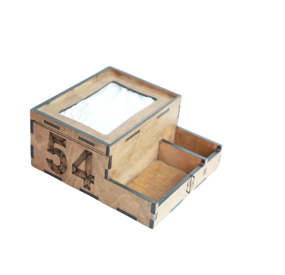 Numaratörlü Ahşap Peçetelik