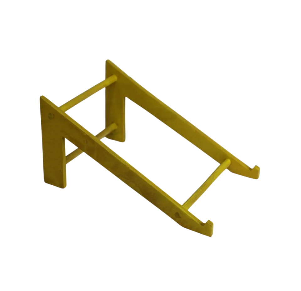 Sarı Renkli Ahşap Kasa Ayağı