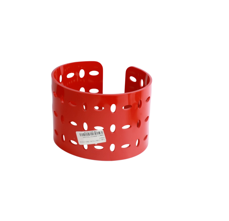 Oval Kırmızı 17x21 H:15 cm Masa Üstü Yükselti (ABS)