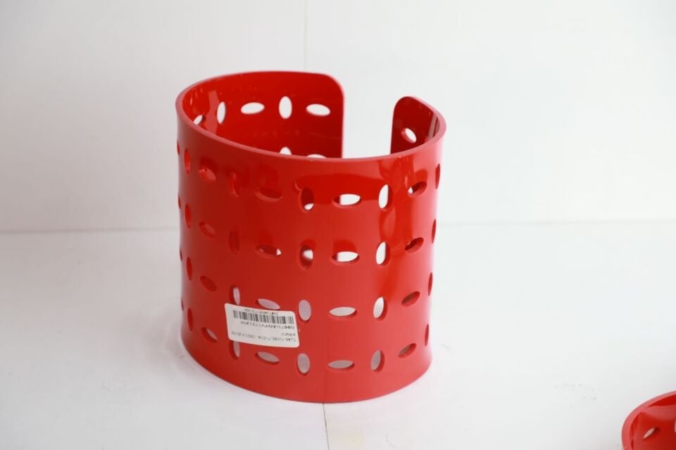 Oval Kırmızı 17x21 H:20 cm Masa Üstü Yükselti (ABS)