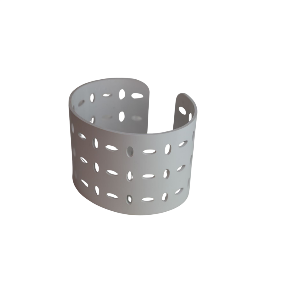 Oval Beyaz 17x21 H:15 cm Masa Üstü Yükselti (ABS)