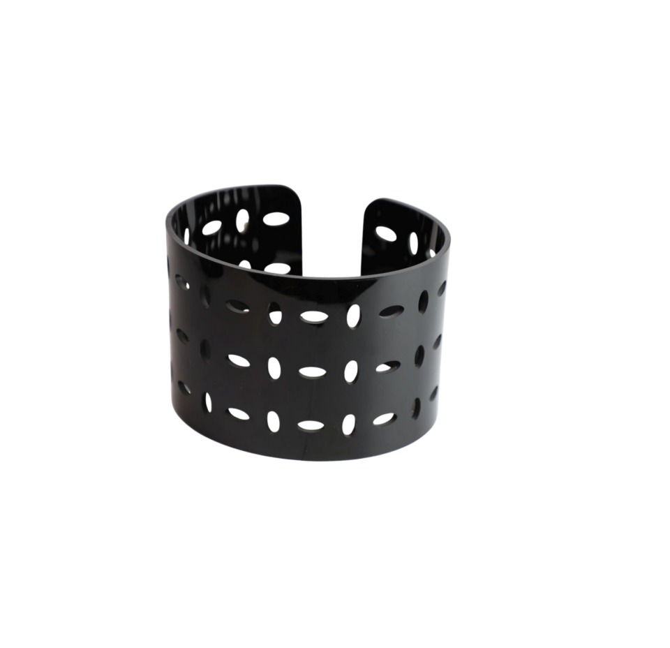 Oval Siyah 17x21 H:15 cm Masa Üstü Yükselti (ABS)