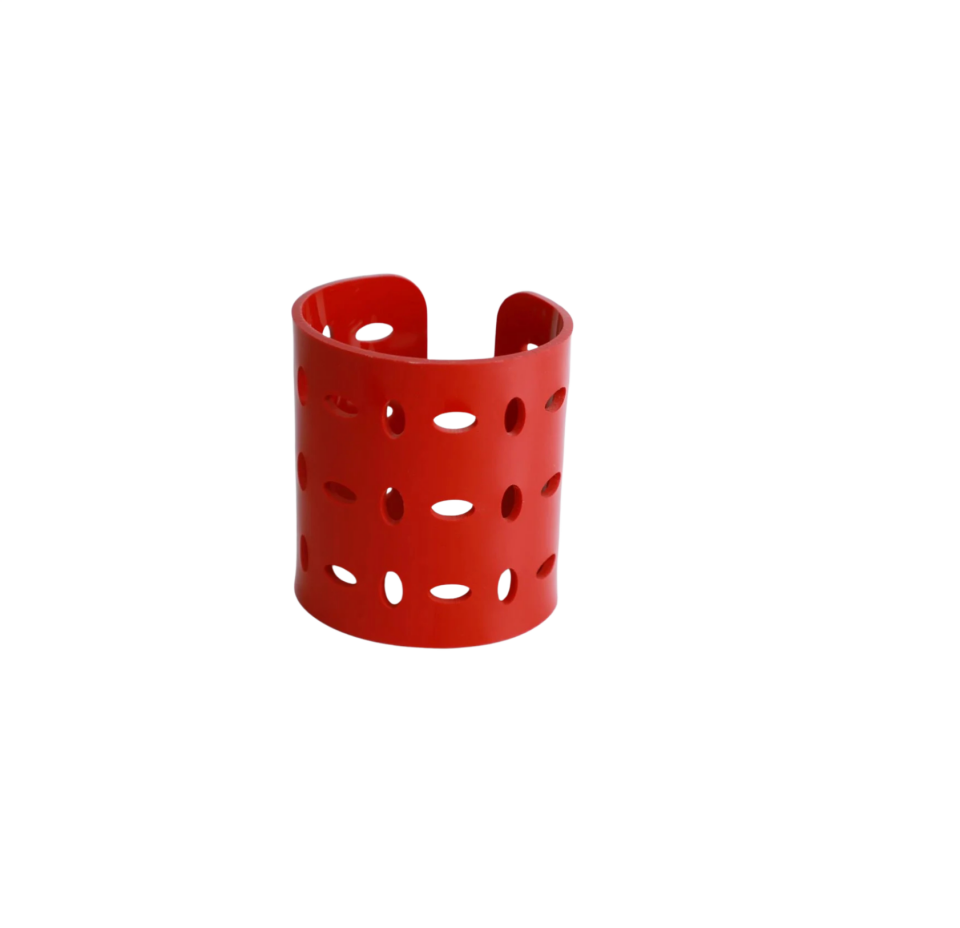 Oval Kırmızı 10x13 H:15 Masa Üstü Yükselti (ABS)