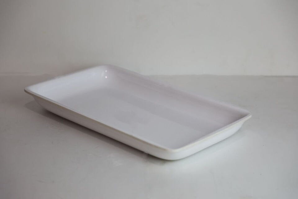 23x38 cm Beyaz Sunum Tepsisi (ABS)
