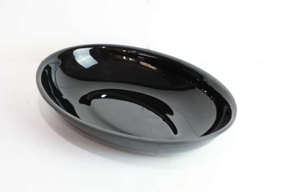 Siyah Oval Kase (ABS)