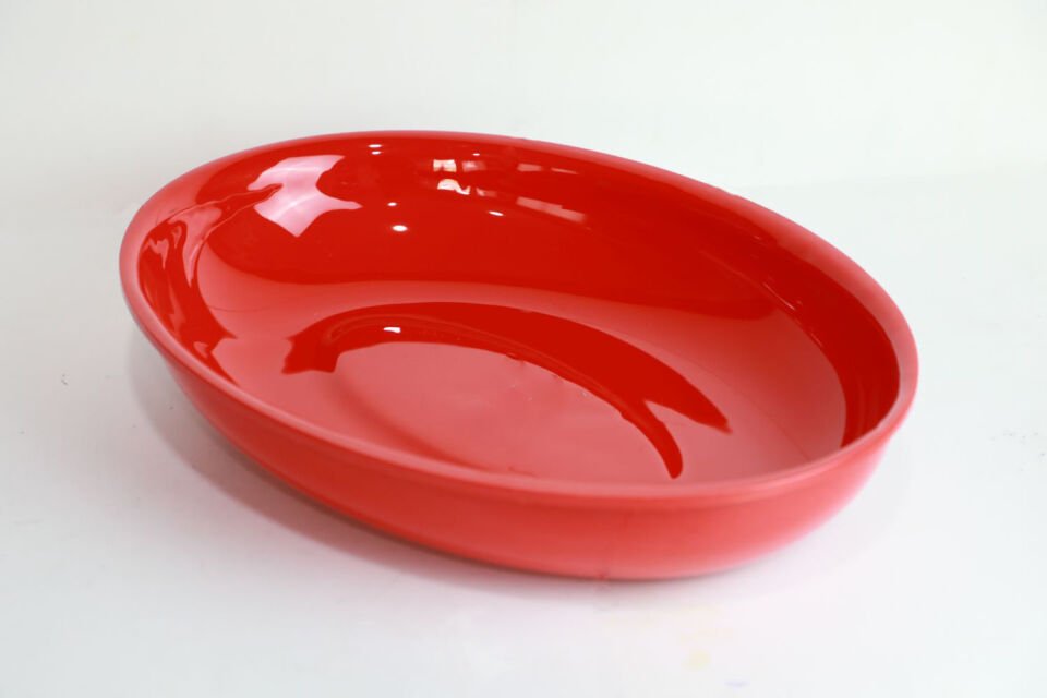 Kırmızı Oval Kase (ABS)
