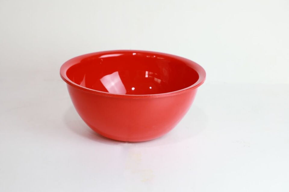 22 cm Kırmızı Yuvarlak Kase (ABS)