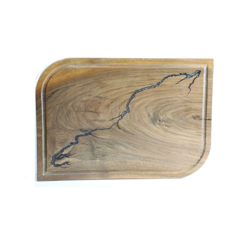 Yıldırım İşlemeli Steak Sunum Tahtası2